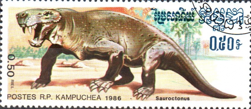 ANIMALES  PREHISTÓRICOS.  SAUROCTONUS.