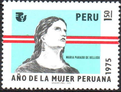 AÑO  DE  LA  MUJER  PERUANA.  MARIA  PARADO  DE  BELLIDO.