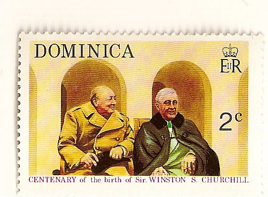 Cent. del nacimiento de Sir Winston Churchill. Churchill con Franklin D. Roosvelt.