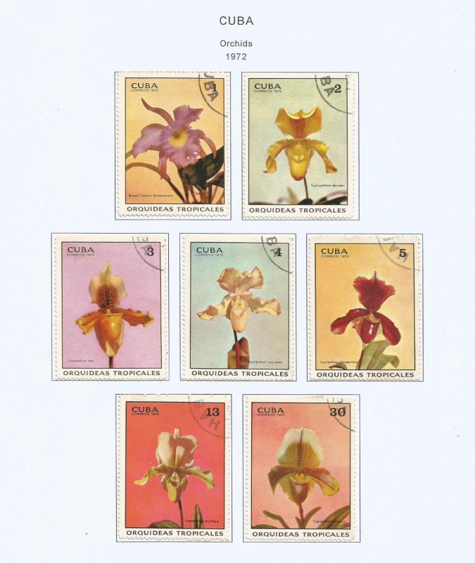 1755-1761 Tropical Orchids (1972)