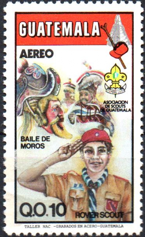 ASOCIACIÓN  DE  SCOUTS  DE  GUATEMALA.  ROVER  SCOUTS  Y  BAILE  DE  LOS  MOROS.