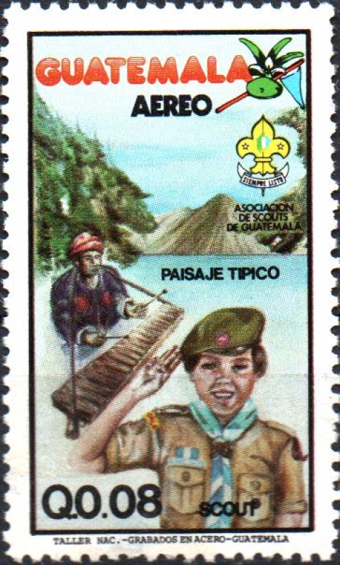 ASOCIACIÓN  DE  SCOUTS  DE  GUATEMALA.  SCOUT ,  VOLCAN  SAN  PEDRO  Y  MARIMBA.