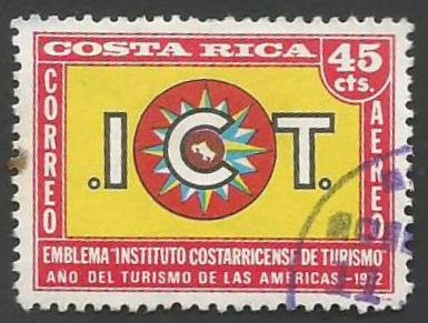 Emblema Instituto Costarricense de Turismo (1972)