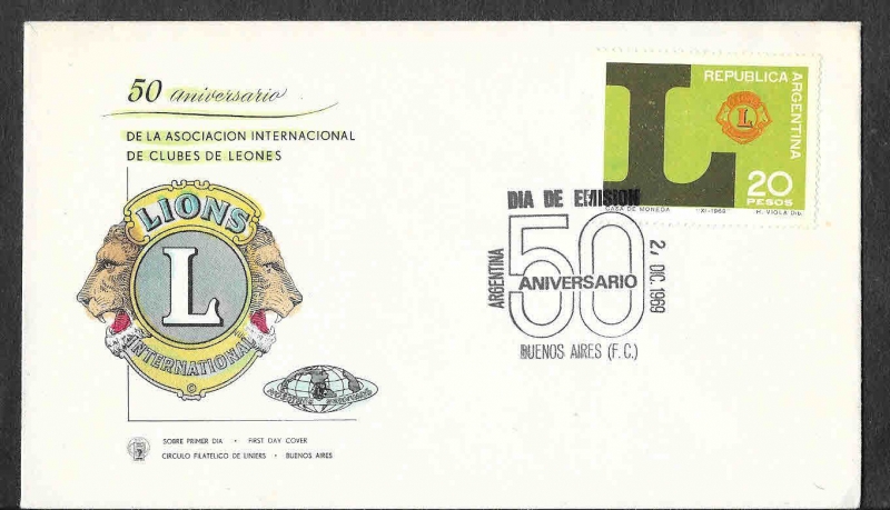 916 - SPD L Aniversario de la Asociación Internacional de Clubes de Leones