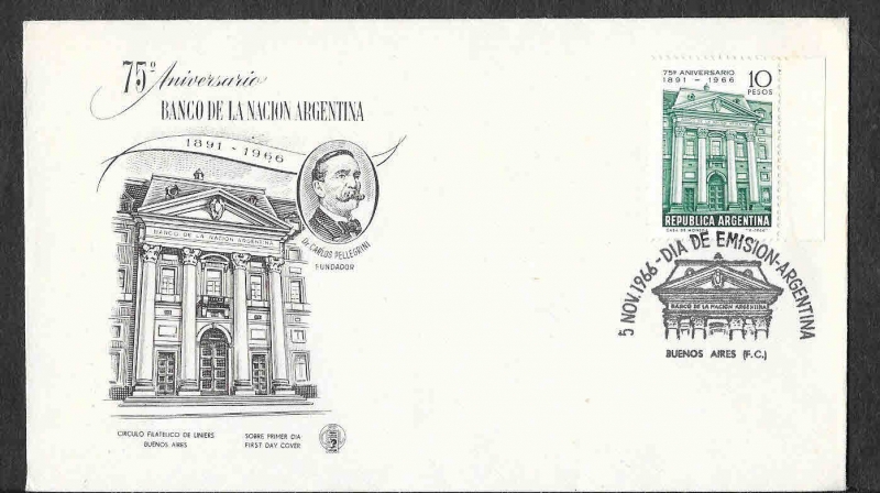 811 - SPD LXXV Aniversario del Banco Nacional Argentino