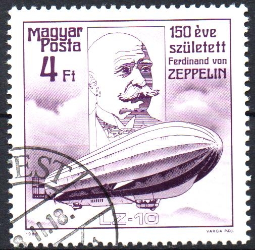 CONDE  FERNANDO  von  ZEPPELIN  (1838-1917)  DISEÑADOR  DE  DIRIGIBLES