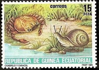 Cangrejo y caracol