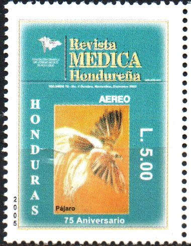 75th  ANIVERSARIO  DE  LA  REVISTA  MÉDICA  HONDUREÑA.  PÁJARO.