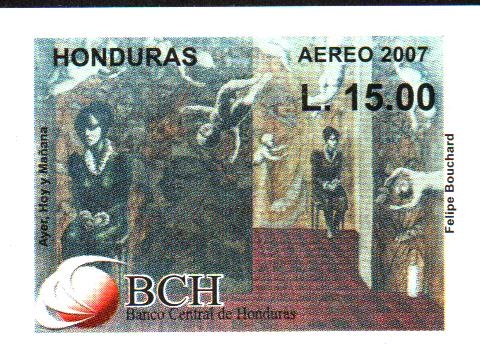 50th  ANIVERSARIO  DEL  BANCO  CENTRAL  DE  HONDURAS.  AYER, HOY  Y  MAÑANA  DE  FELIPE  BOUCHARD.