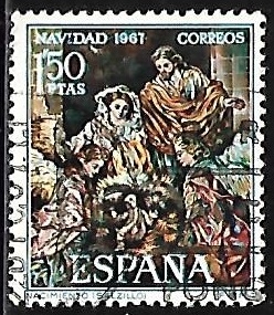 Navidad 1967 - nacimiento - Salzillo