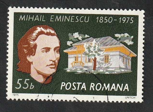 2907 - 125 Anivº del nacimiento del escritor Mihai Eminescu