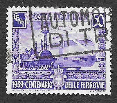 411 - Centenario de los Ferrocarriles Italianos