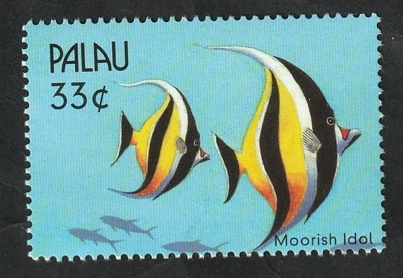 1486 - Fauna marina del Pacifico Sur, Pez Moorish Idol