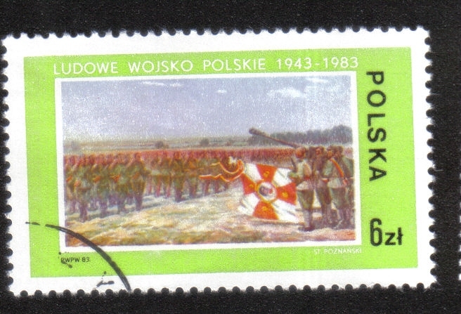 Ejército del Pueblo Polaco, 40 Aniv. Formación de tropas