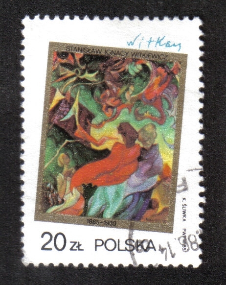 Pinturas de S. I. Witkiewicz, Marysia y Burek en Ceilán, de S. I. Witkiewicz