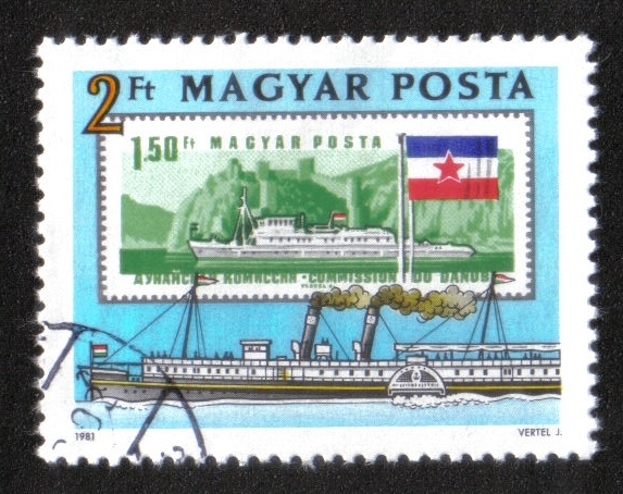 Comisión del Danubio, Barco de vapor 