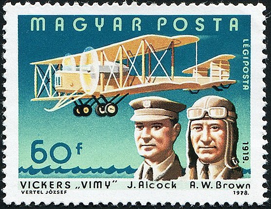 Historia de los pilotos, J. Alcock y R. W. Brown
