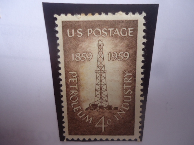 Petroleum Industry  (1859-1959)- Oil Derrick