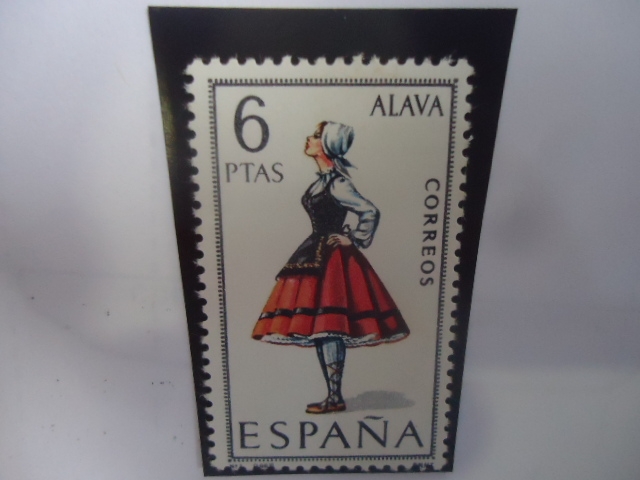 Ed:1767- Costumbres Regionales- ALAVA - Serie:Joven con Costumbres de Alava