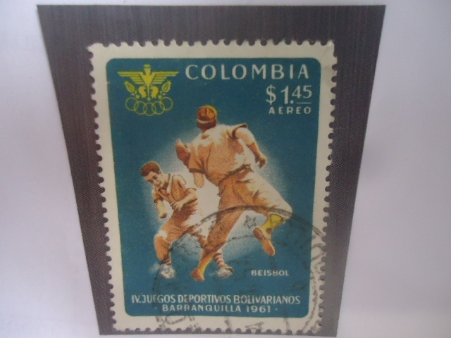 Beisbol - IV Juegos Deportivos Bolivarianos -Barranquilla 1961-Inauguración de los Juegos-4a Edición
