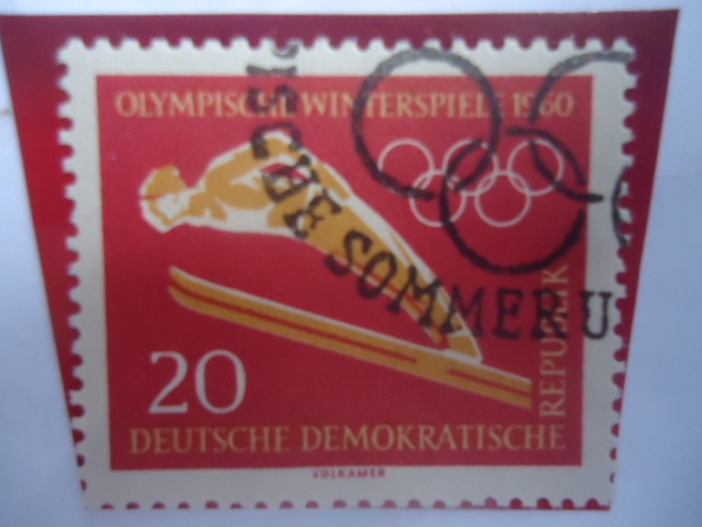 República Democrática-Juegos Olímpicos de Verano e Invierno-Roma,1960- Salto del cielo