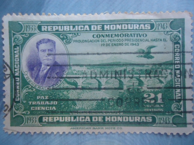 General: Tiburcio Carias Andino (1876-1969) 8° president (1932/36)e