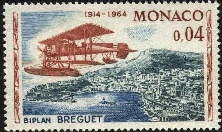 50 años del primer rally aéreo Monte Carlo. Biplano BREGUET.