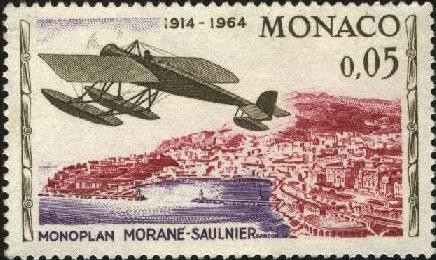 50 años del primer rally aéreo Monte Carlo. Monoplano MORANÉ-SAULNIER.