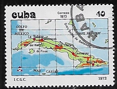 Mapa de Cuba