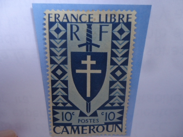 France Libre - Cruz de Lorena y Escudo de Juana de Arco - Serie: Francia Libre.