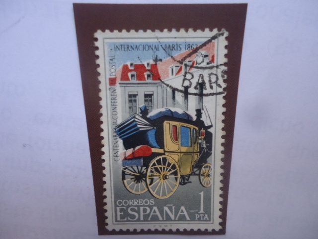 Ed:1508 - Centenario 1a Conferencia Postal Internacional - Paris 1963 - Servicios Postales.