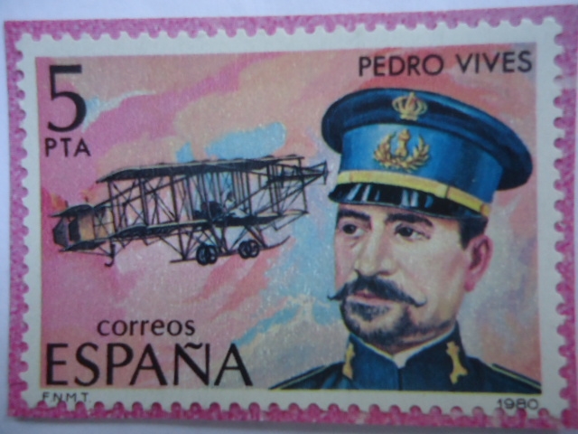 Ed: 2595 - Pedro Vives Vich (1858-1938)- Serie: Pioneros de la Aviación Española-Biplano Farman F60 