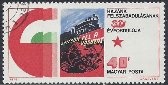 1975 - Construyendo las vias del tren