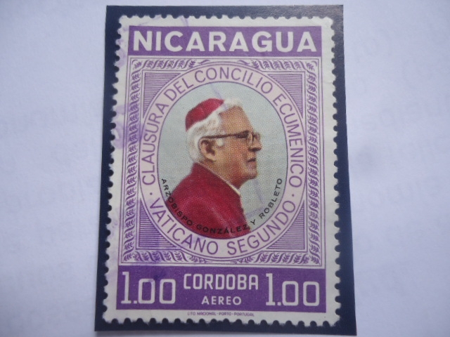 Papa Juan XXIII y el Cardenal Francis Spellman - Serie:Visita del Cardenal a Managua (1959)