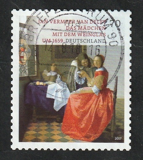 3071 - Jan Vermeer van Delft, La chica de la copa de vino