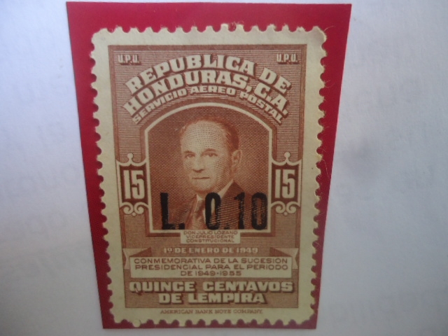 Julio Lozano (Vicepresidente  Constitucional-Sobrecargado (1964-1967)