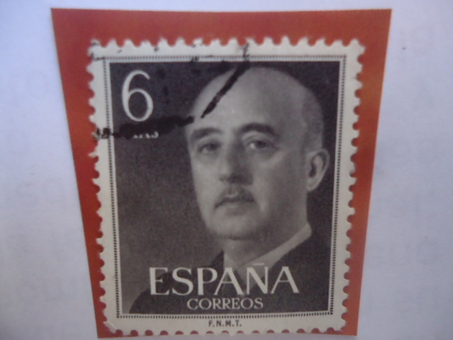 Ed:1161-Francisco Franco Bahamonde (1892-1975) Excaudillo de España-Serie:General Franco (V) 1955-