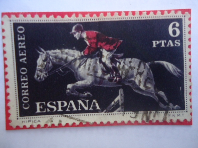 Ed.1318 - Hípica- Equitación - Salto con Obstáculo - Serie: Deporte.