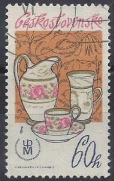 1977 - Porcelana tradicional Checoslovaca
