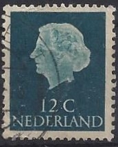 1954 - Queen Juliana (1909-2004) 12c