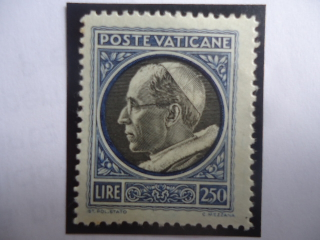 Esfinge del papa Pio XII - Eugenio María Giuseppe Giovanni (1878-1958) - Papa N°269 (1936-1958)