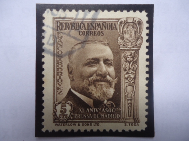 Ed:697-José Francisco Rodríguez (1862-1931) - Serie: XL Aniversario Asociación Prensa de Madrid.