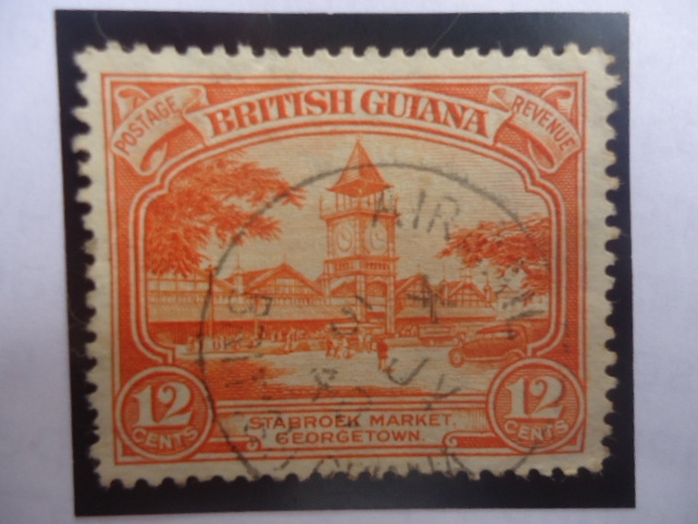 British Guiana - Guayana Britanica - Mercado Stabroek Georgetown - Serie: George V