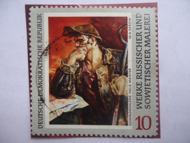 Pintor:W.A.Serov- Werke Russischer und Sowietischer Malerrei- Pinturas Rusas y Soviéticas
