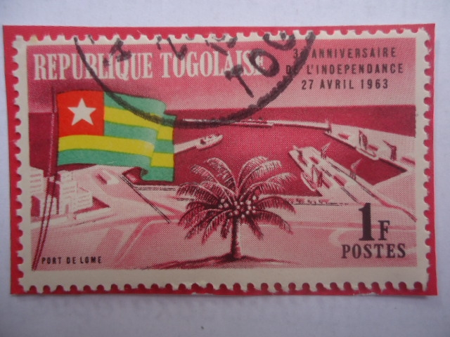 3er Anniv. de L´independence.Avril 1963- Lomé Harbor- Republique Togolaise