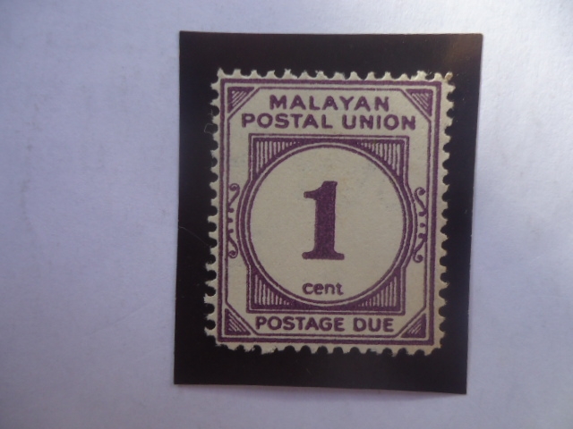 Malaya Unión Postal- Numero -Postaje Due (franqueo Debido)