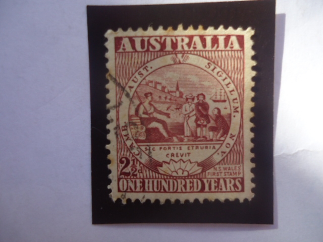 N.S Wales first Stamp-One Hundred Years- Centenario del primer Sello Postal de Nuevo Gales del Sur -