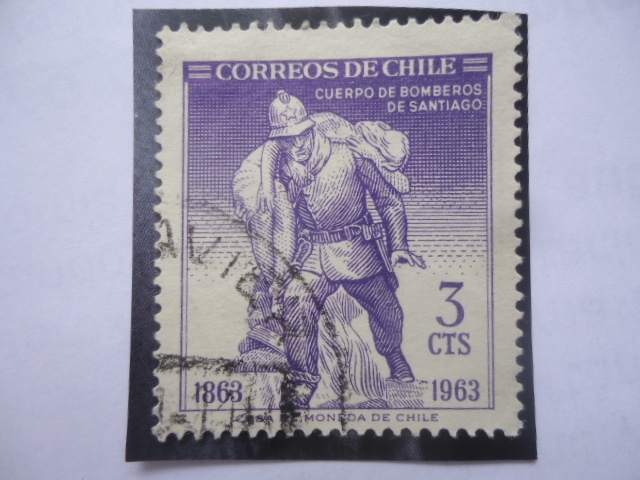 Cuerpo de Bomberos de Santiago -100 Aniversario (1863-1963)