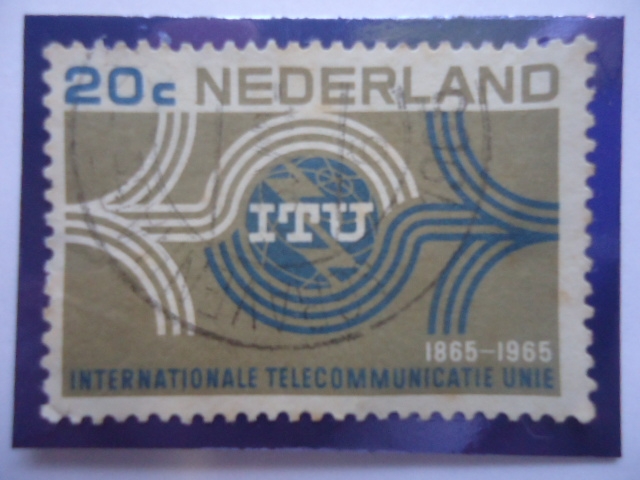 Países Bajos - Centenario del Sindicato Internacional de Telecomunicaciones (I.T.U.) 1865-1965)-Embl