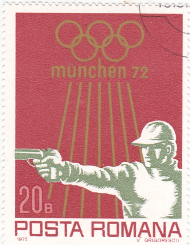 OLIMPIADA MUNICH'72 tiro con pistola